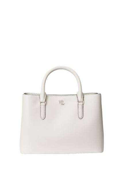 Lauren Ralph Lauren Tasche Marcy Small, Handtasche, Umhängetasche, Offwhite, Weiß