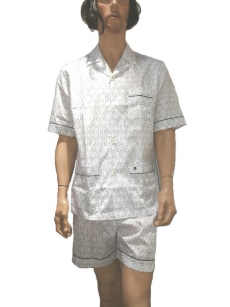 Aigner Pyjama,170173, UK Weiß Gr.50