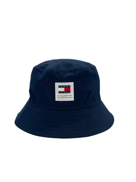 Tommy Jeans Modern Patch Bucket Hat, Fischerhut, Dunkelblau