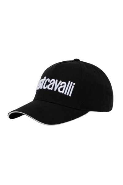 Just Cavalli Baseball Cap, Schwarz-Weiß