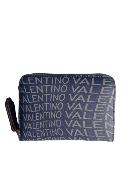 Valentino Bags Kompakt-Portemonnaie Samosa, Blau-Grau