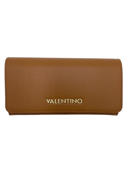 Valentino Bags Geldbörse Zero Re mit Überschlag, Braun