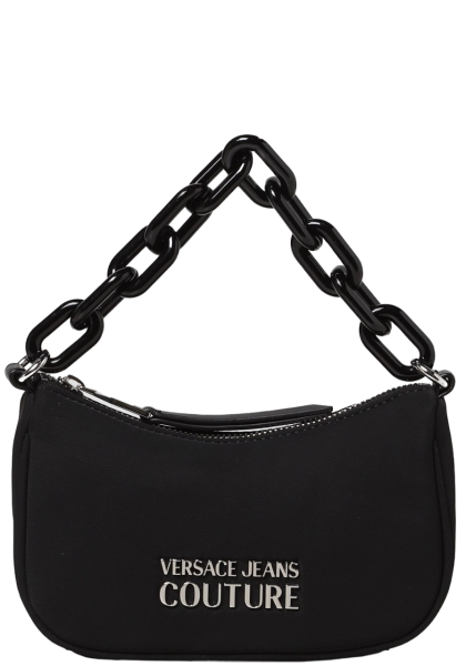 Versace Jeans Couture Handtasche, Umhängetasche, Hobo Bag Nylon, Schwarz