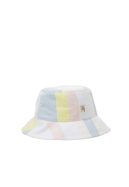 Tommy Hilfiger Beach Summer Stripes Bucket Hat, Fischerhut, Pastell-Streifen