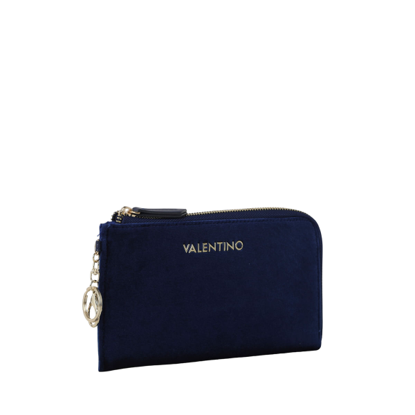 Valentino Bags Misteltoe, Beauty-Clutch, Etui, Samt-Blau