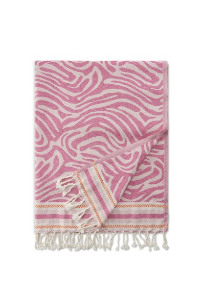 Codello Towel Cotton Flowers Fantasy, Strandtuch, Pink