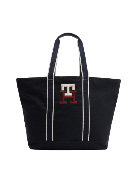 Tommy Hilfiger New Prep Oversized Tote Bag, Sporttasche, Weekender, Marine