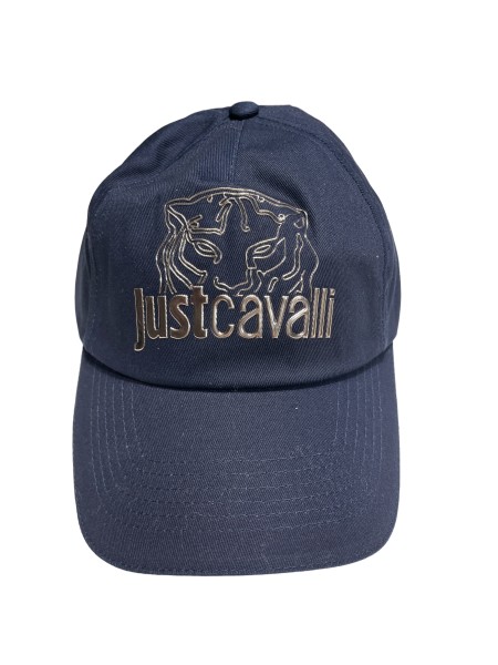 Just Cavalli Baseball Cap, Tiger Blau-Silber
