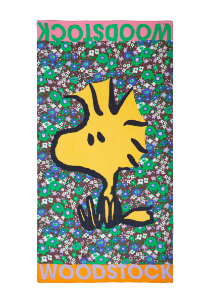 Codello X Peanuts Love Woodstock, Schal Flowers, Gelb-Multicolor