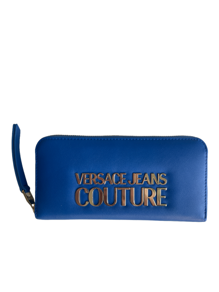 Versace Jeans Couture Portemonnaie, Geldbörse XL-Logo, Blau