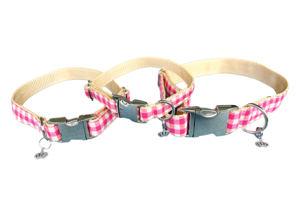 Dogs Deluxe Halsband "Vichy Pink"