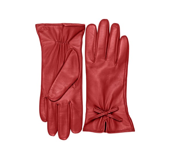 Keine Schwester Damen Leder-Handschuhe kurz, Rot