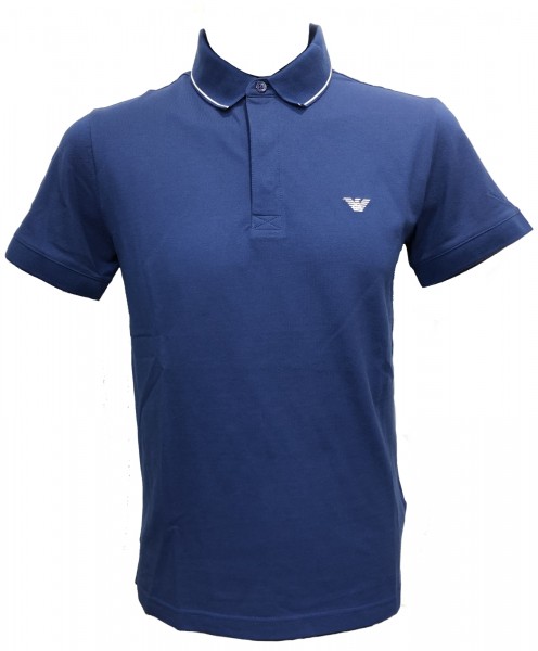 Emporio Armani Herren Polo Shirt, Blau 211804