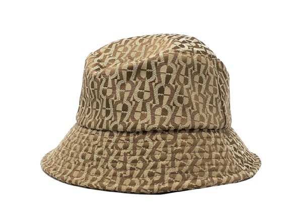 Aigner Bucket Hat / Fischerhut Logo, Braun