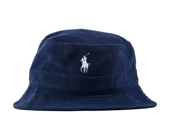 Polo Ralph Lauren Bucket Hat, Frottee-Fischerhut, Marine