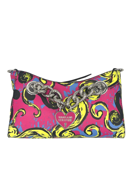 Versace Jeans Couture Deluxe Chain Umhängetasche, Clutch, Hot Pink