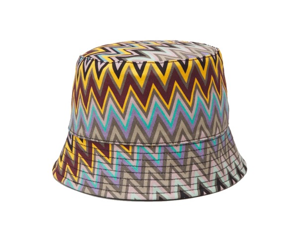 Missoni Wendbarer Fischerhut / Bucket Hat, Multicolor / Schwarz