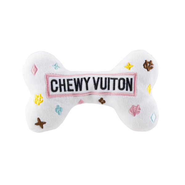 Chewy Vuiton Hundespielzeug XL Knochen, White