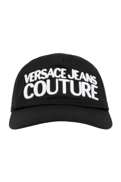 Versace Jeans Couture Baseball Cap, Schwarz-Logo Weiß