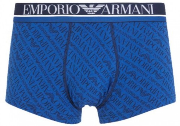 Emporio Armani Stretch Cotton Trunk, Blau 111290 Größe S