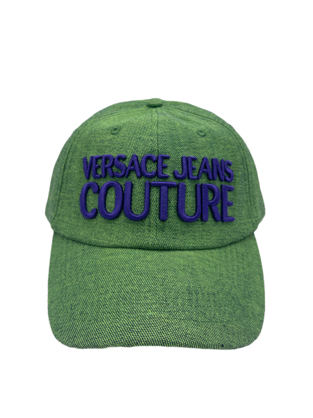 Versace Jeans Couture Baseball Cap, Canvas Grün