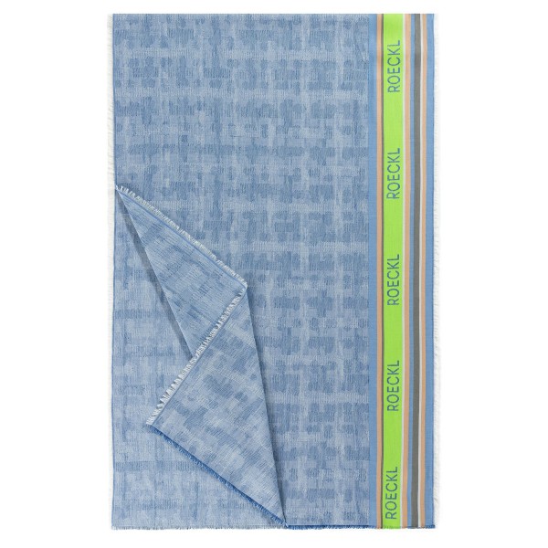 Roeckl Schal Cotton Stripes, Blau