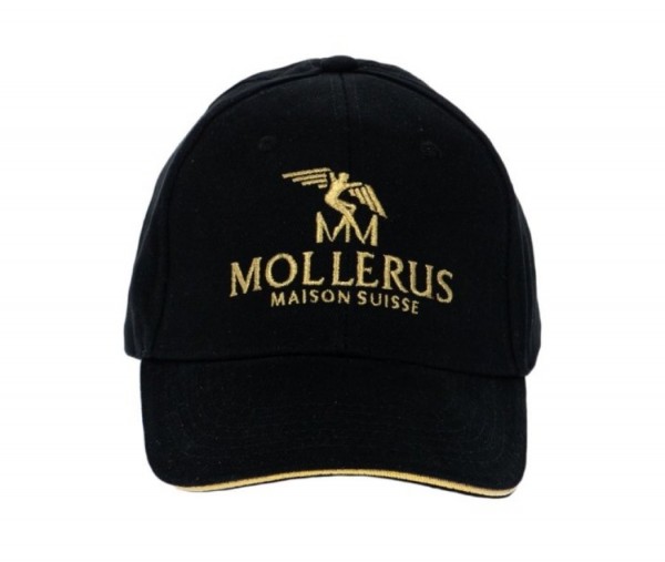 Maison Mollerus Baseball Cap Black, Gold