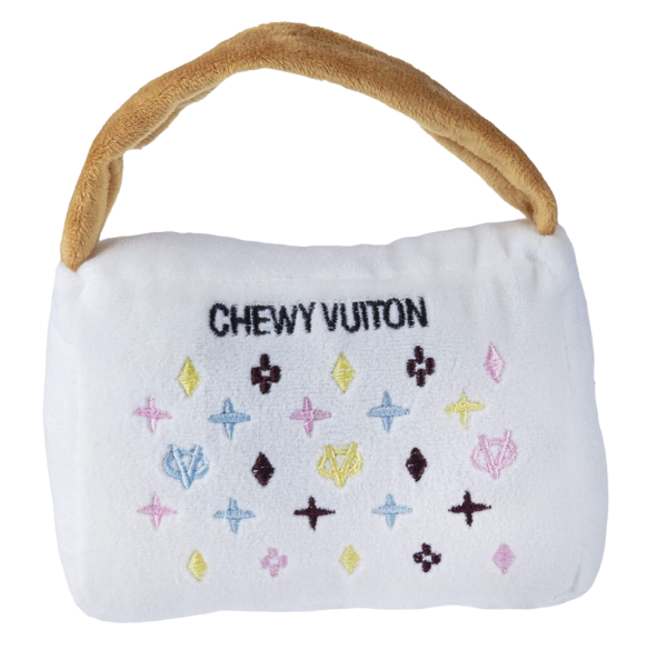Chewy Vuiton Hundespielzeug XL Handtasche, White